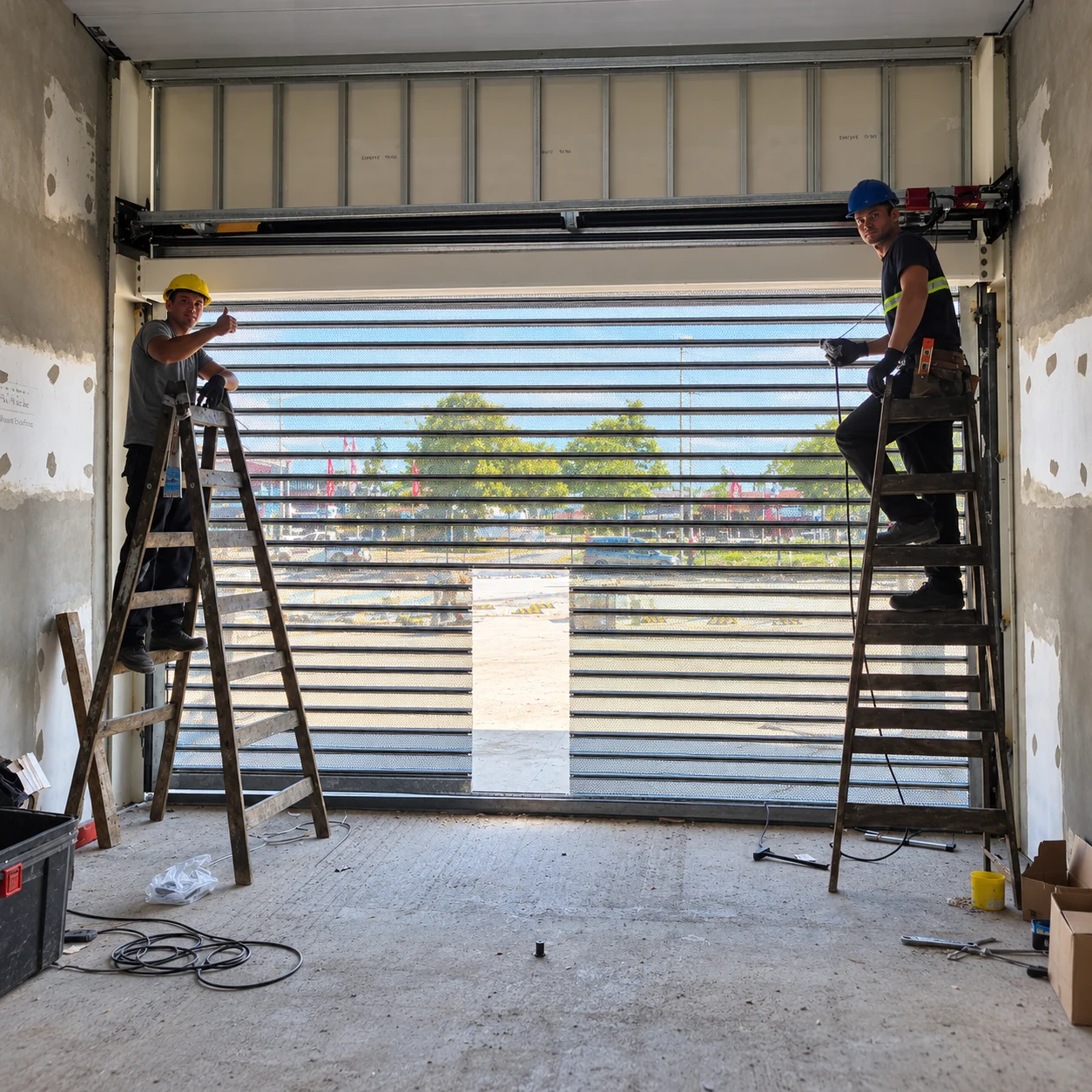 Instalación — Cortina Microperforada